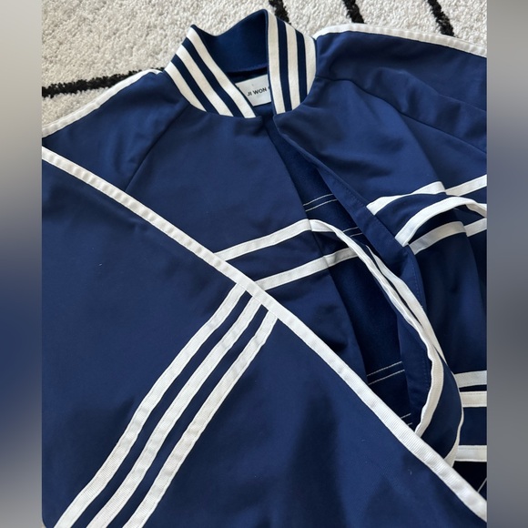 Adidas Originals by Ji Won Choi Dark Blue Jacket with White Accents - Picture 7 of 16